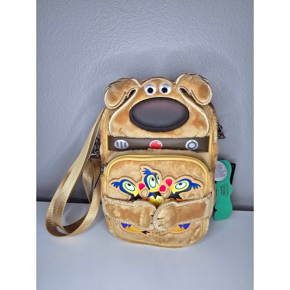 Loungefly Up 15th Anniversary Dug Crossbuddies Cosplay Crossbody Bag with Coin